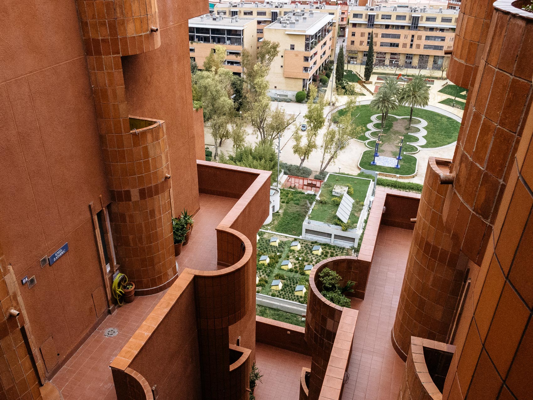 Ricardo Bofill's Walden 7 in the outskirts of Barcelona, Spain