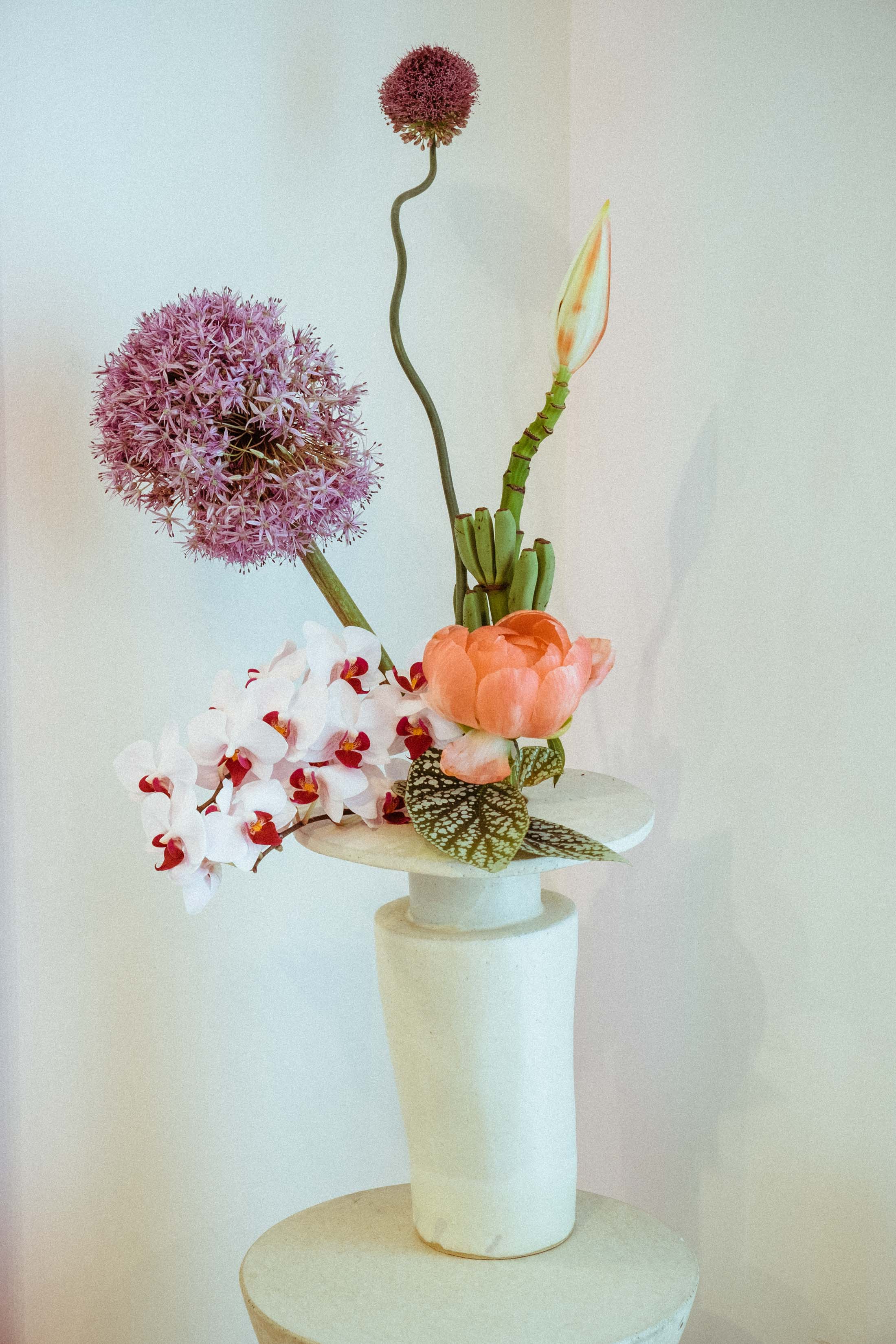 Flowers by Brittany Asch of Brrch Floral in the Glossier Showroom