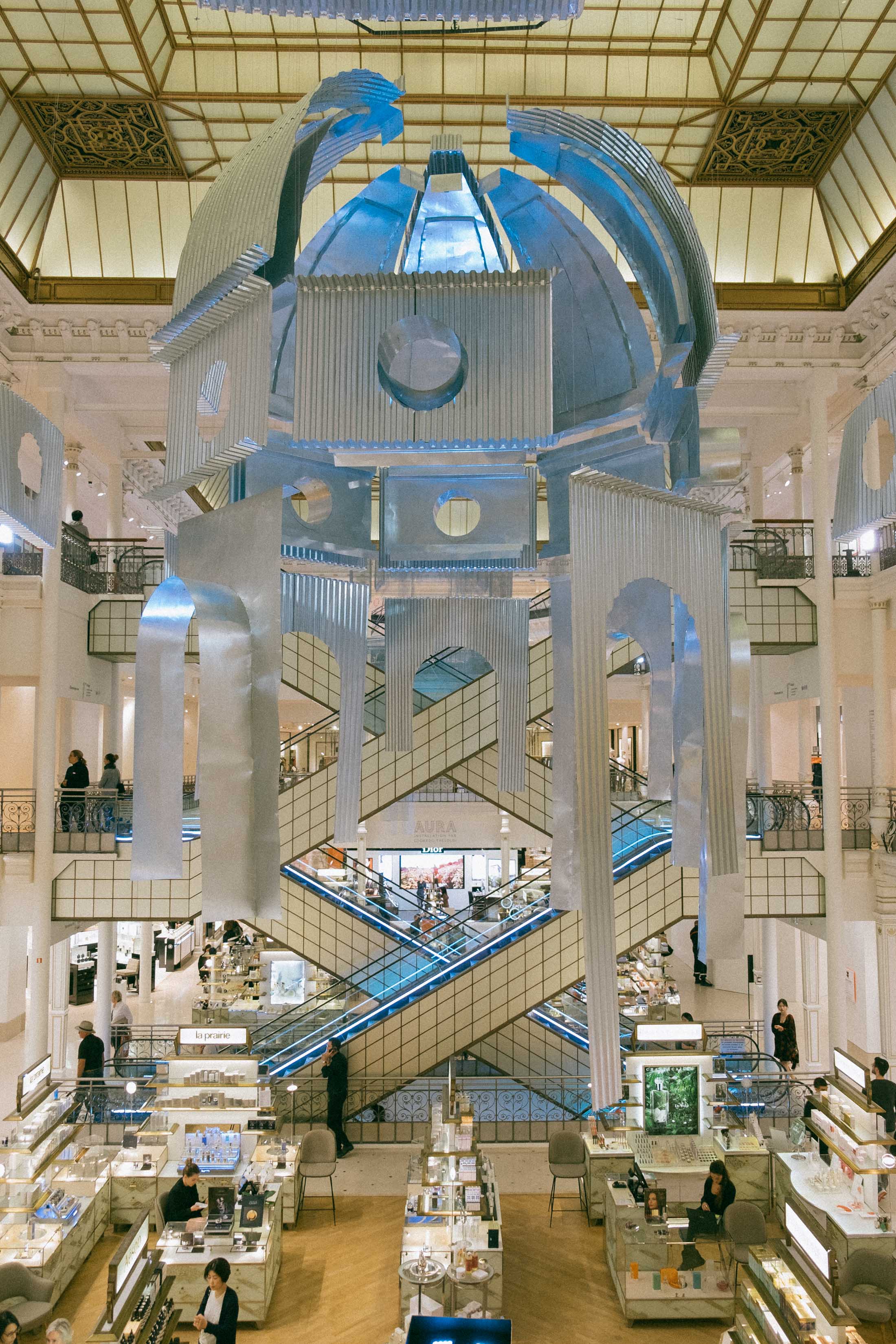 Artist Installation at Le Bon Marché in Paris