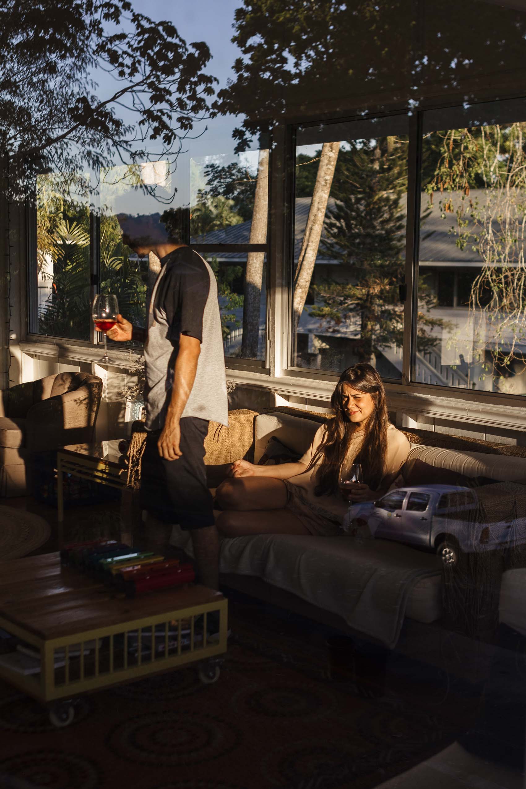 Sofia and Carlos "Pecho" in their home in Gamboa, Colon, Panama